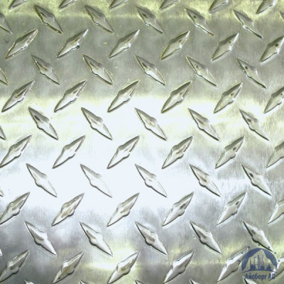 Рифлёный алюминиевый лист "Чечевица" 1,5х1500х3000 мм АМГ2НР купить  в Магнитогорске
